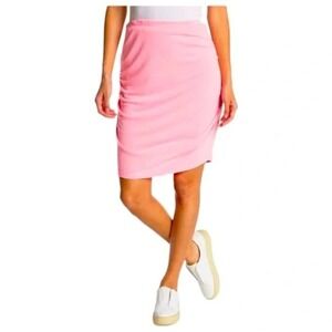 Sundry Ruched Terry Knit‎ Skirt Neon Pink Size XS